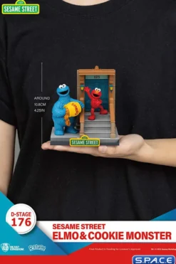 Elmo & Cookie Monster Diorama Stage 176 (Sesame Street)