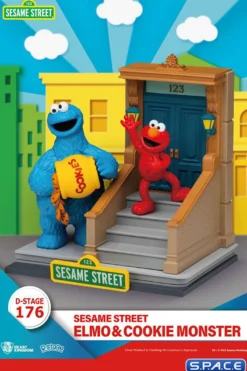 Elmo & Cookie Monster Diorama Stage 176 (Sesame Street)