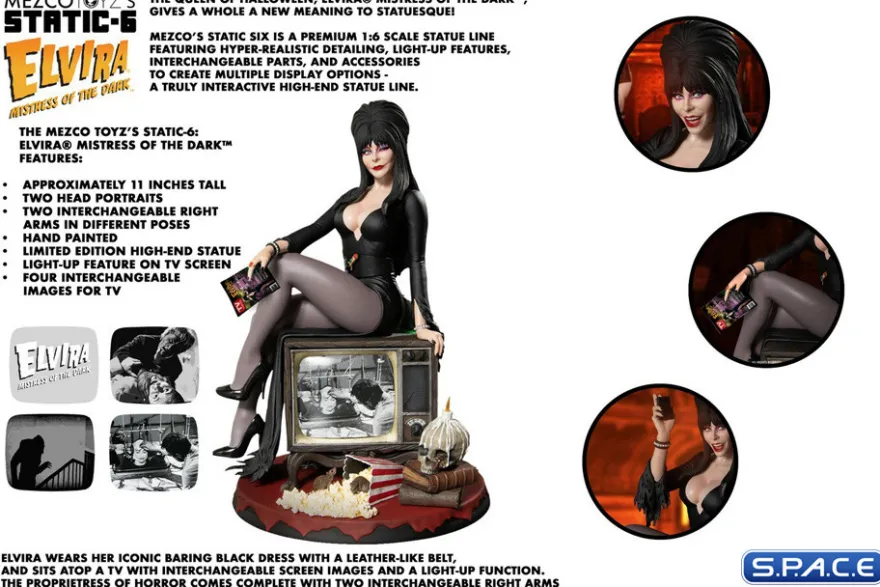 Elvira Static-6 Statue