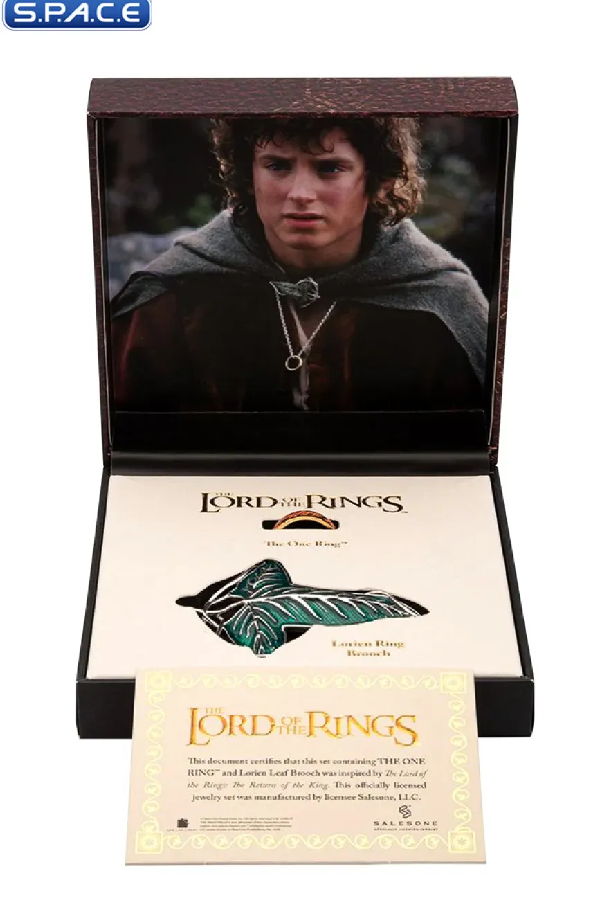 Frodo's Elven Brooch & The One Ring with Necklace