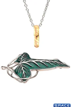 Frodo's Elven Brooch & The One Ring with Necklace