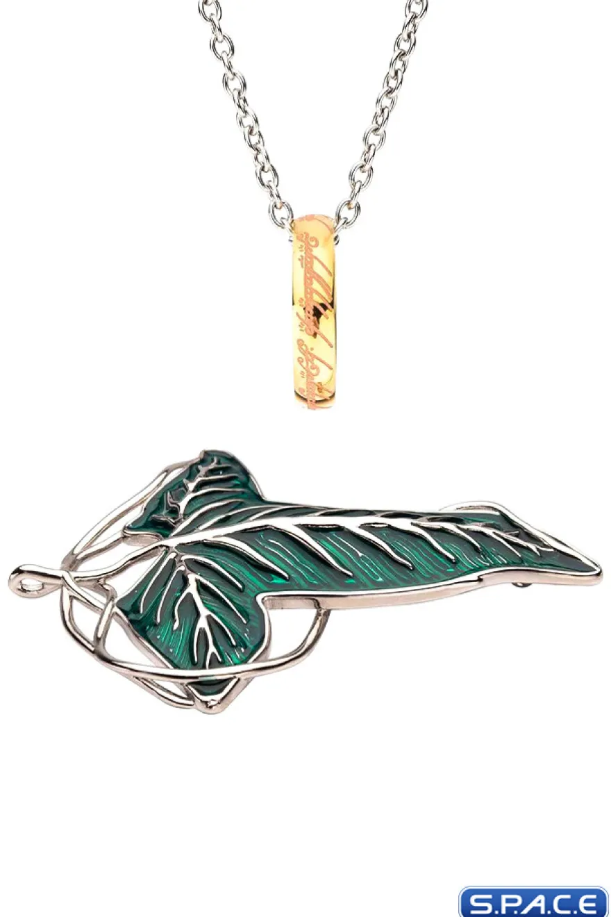 Frodo's Elven Brooch & The One Ring with Necklace