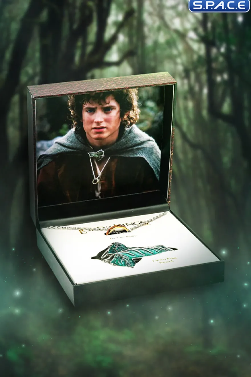 Frodo's Elven Brooch & The One Ring with Necklace