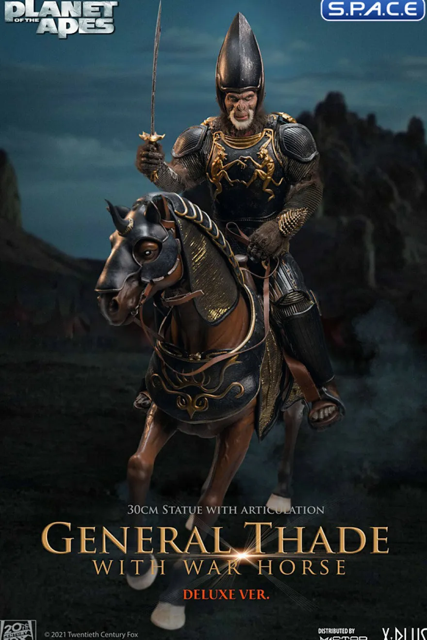 General Thade with War Horse Statue (Planet of the Apes)