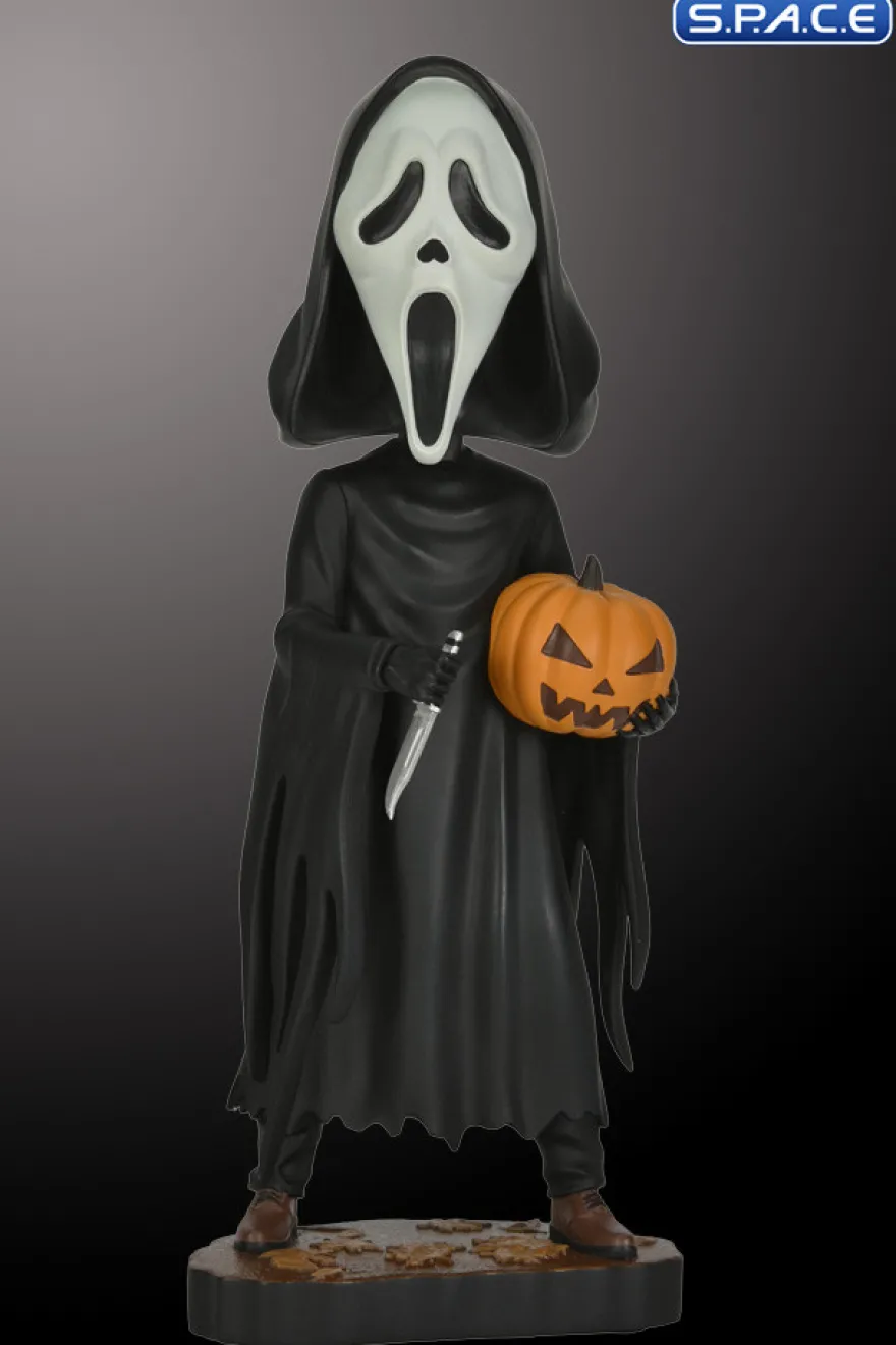 Ghost Face with Pumpkin Headknocker