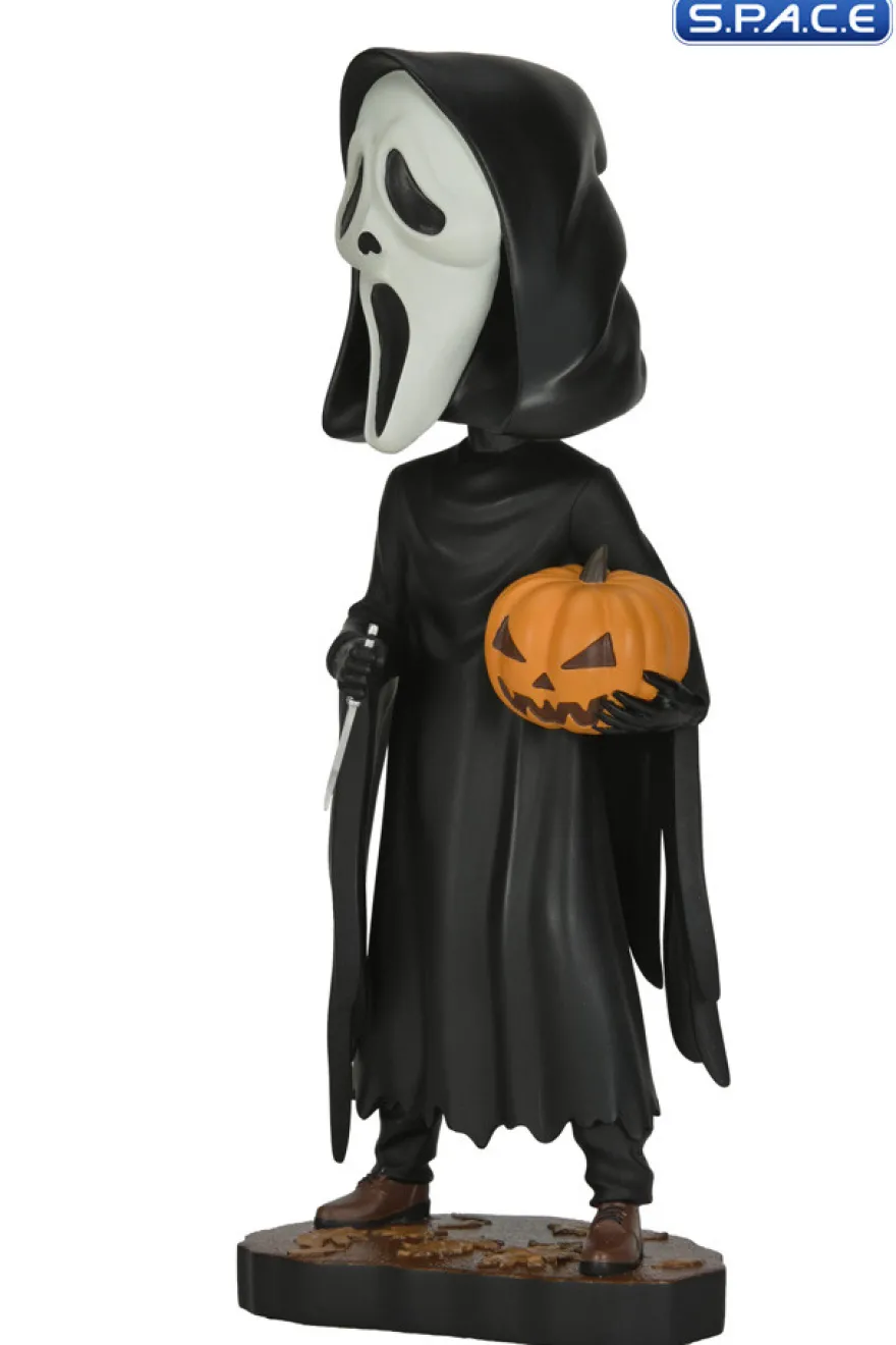 Ghost Face with Pumpkin Headknocker