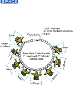 Grogu's Poses Charm Bracelet