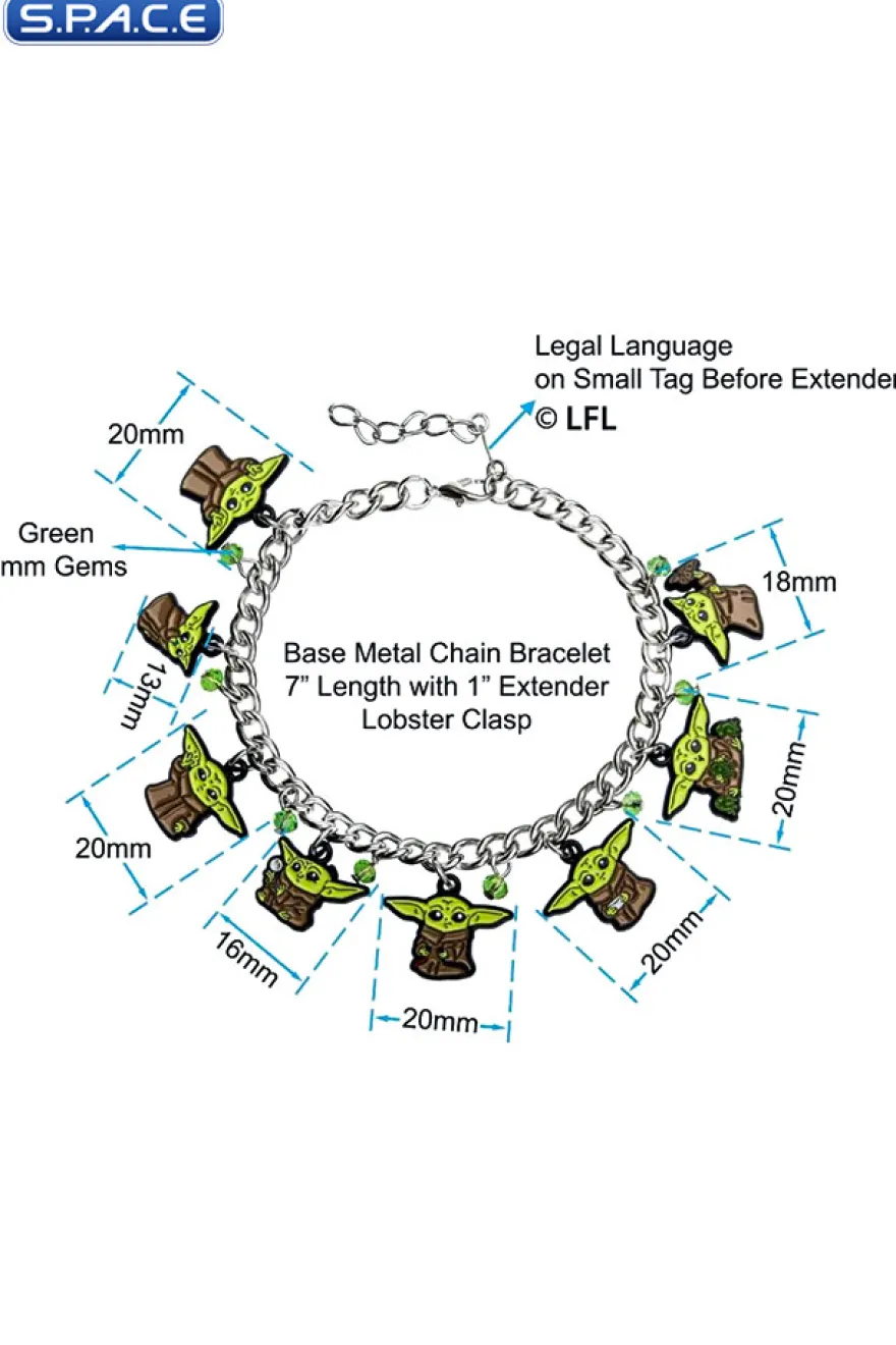Grogu's Poses Charm Bracelet