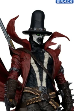 Gunslinger Spawn Black White & Red All Over Statue