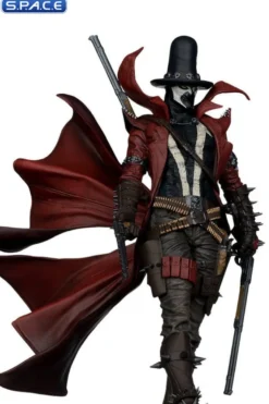 Gunslinger Spawn Black White & Red All Over Statue