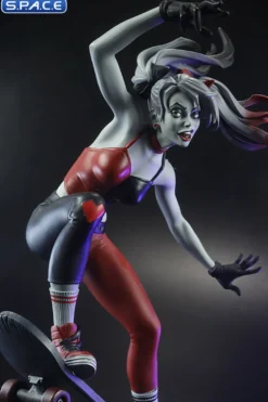 Harley Quinn red, white & black Statue by Ivan Tao