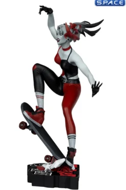 Harley Quinn red, white & black Statue by Ivan Tao