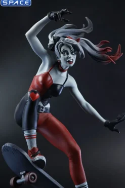 Harley Quinn red, white & black Statue by Ivan Tao