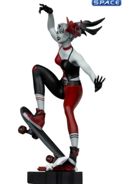 Harley Quinn red, white & black Statue by Ivan Tao