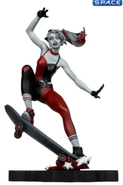 Harley Quinn red, white & black Statue by Ivan Tao