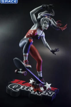 Harley Quinn red, white & black Statue by Ivan Tao