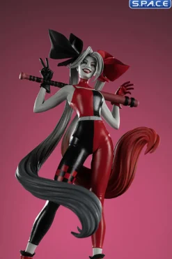Harley Quinn red, white & black Statue by Alex Garner