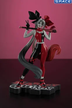 Harley Quinn red, white & black Statue by Alex Garner
