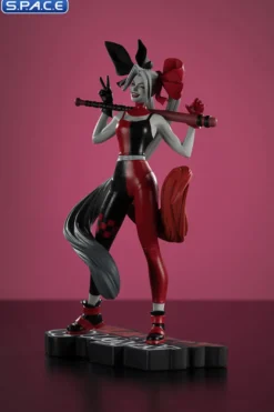 Harley Quinn red, white & black Statue by Alex Garner