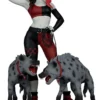 Harley Quinn red, white & black Statue by Jenny Frison