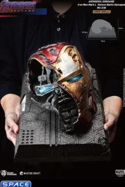 Iron Man Mark L Battle Damaged Helmet Master Craft Statue