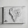 Isla Nublar Topographic 3D Map