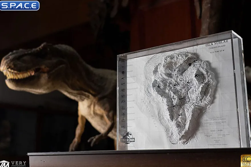 Isla Nublar Topographic 3D Map