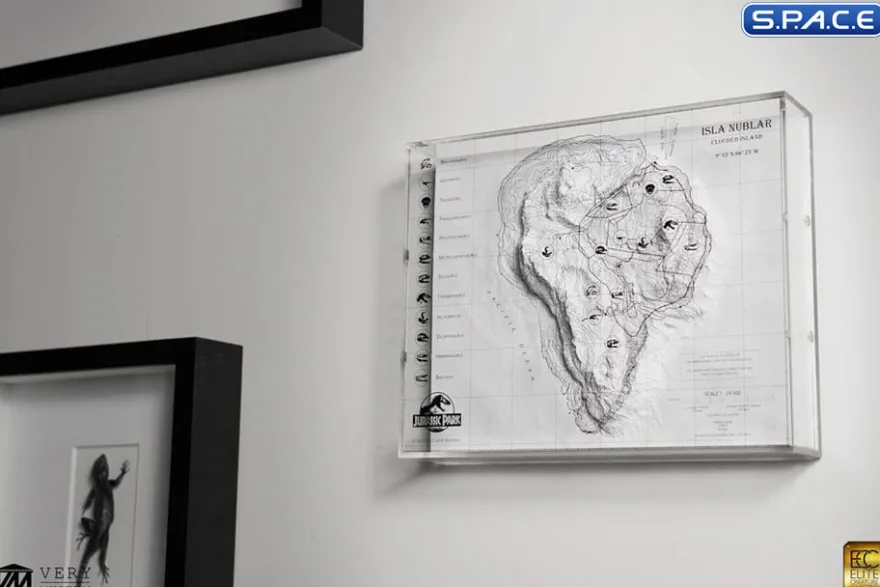 Isla Nublar Topographic 3D Map