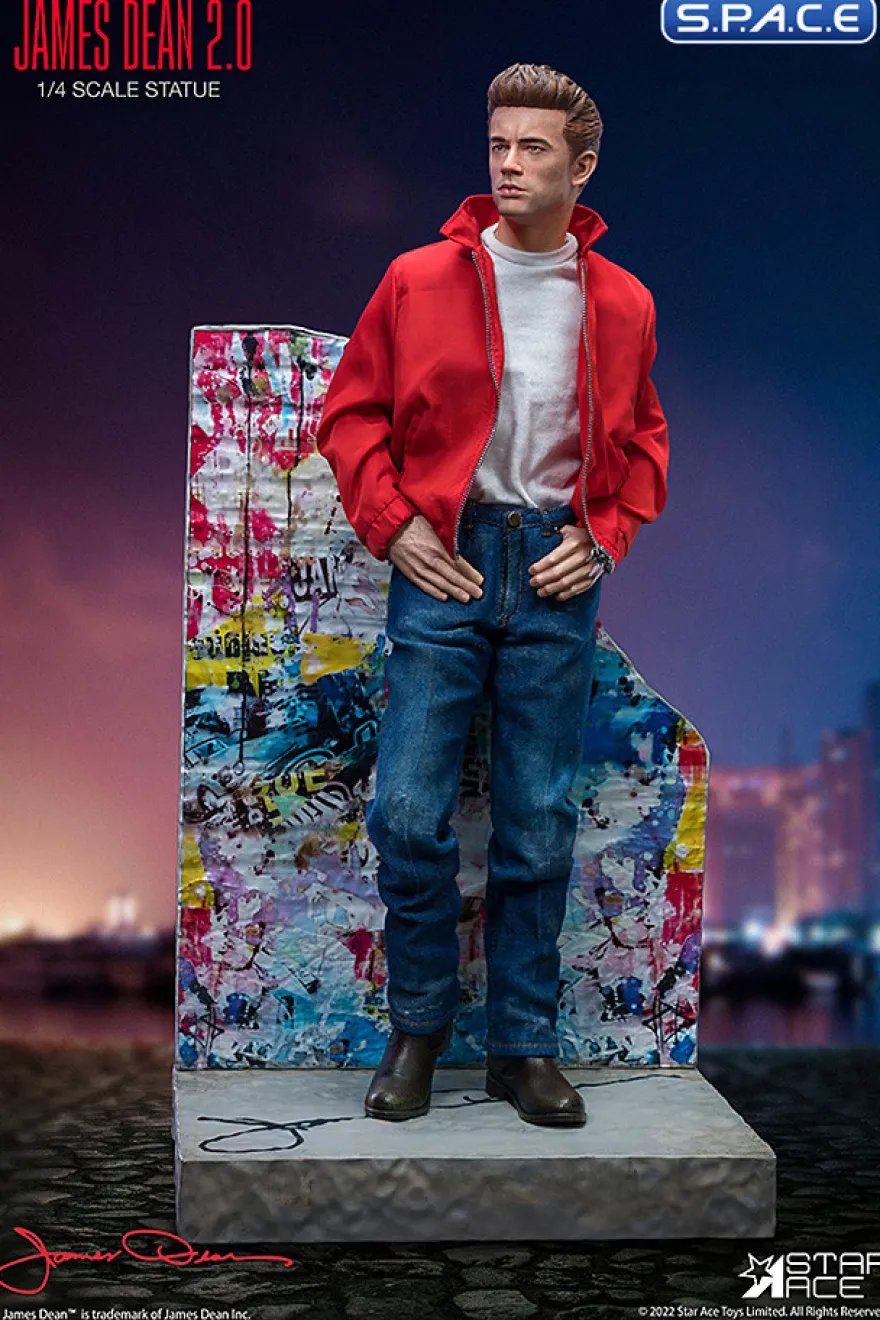 James Dean Mixed Media Statue