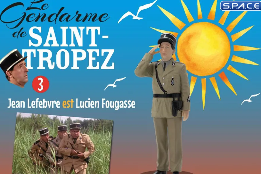 Jean Lefebvre as Lucien Fougasse PVC Statue