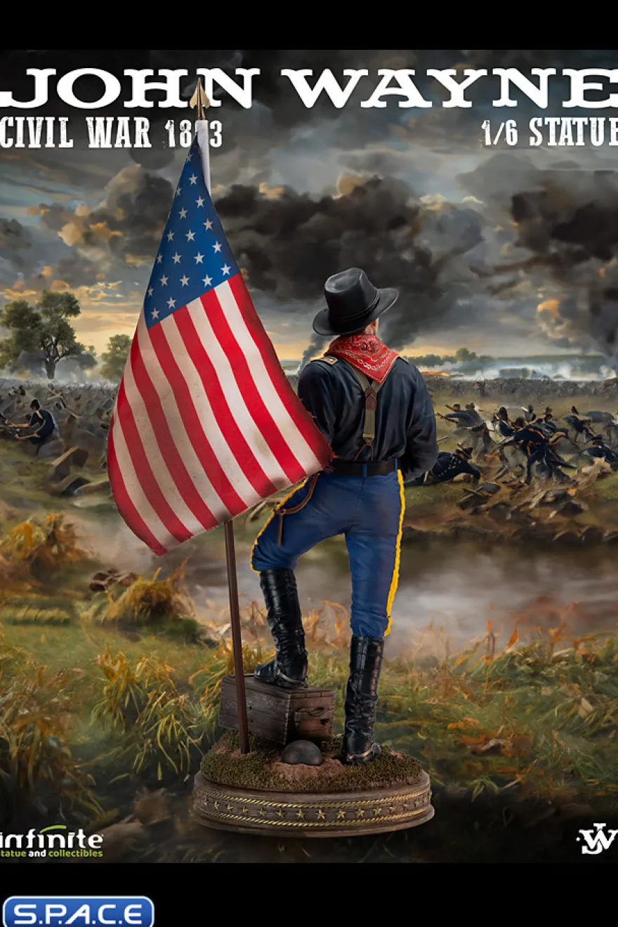 John Wayne as Col. John Marlowe »Civil War 1863« Statue