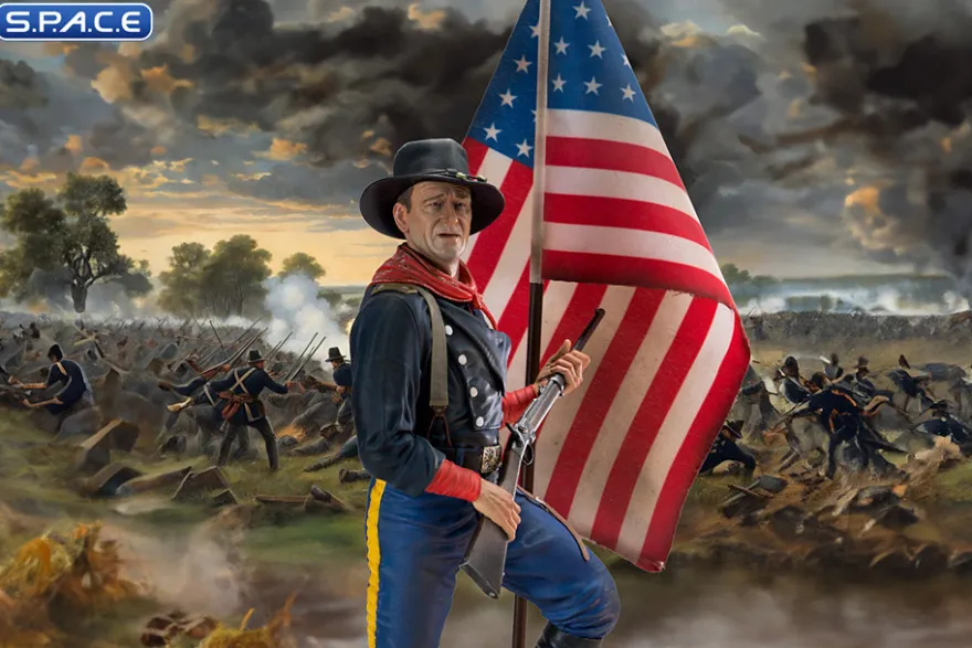 John Wayne as Col. John Marlowe »Civil War 1863« Statue