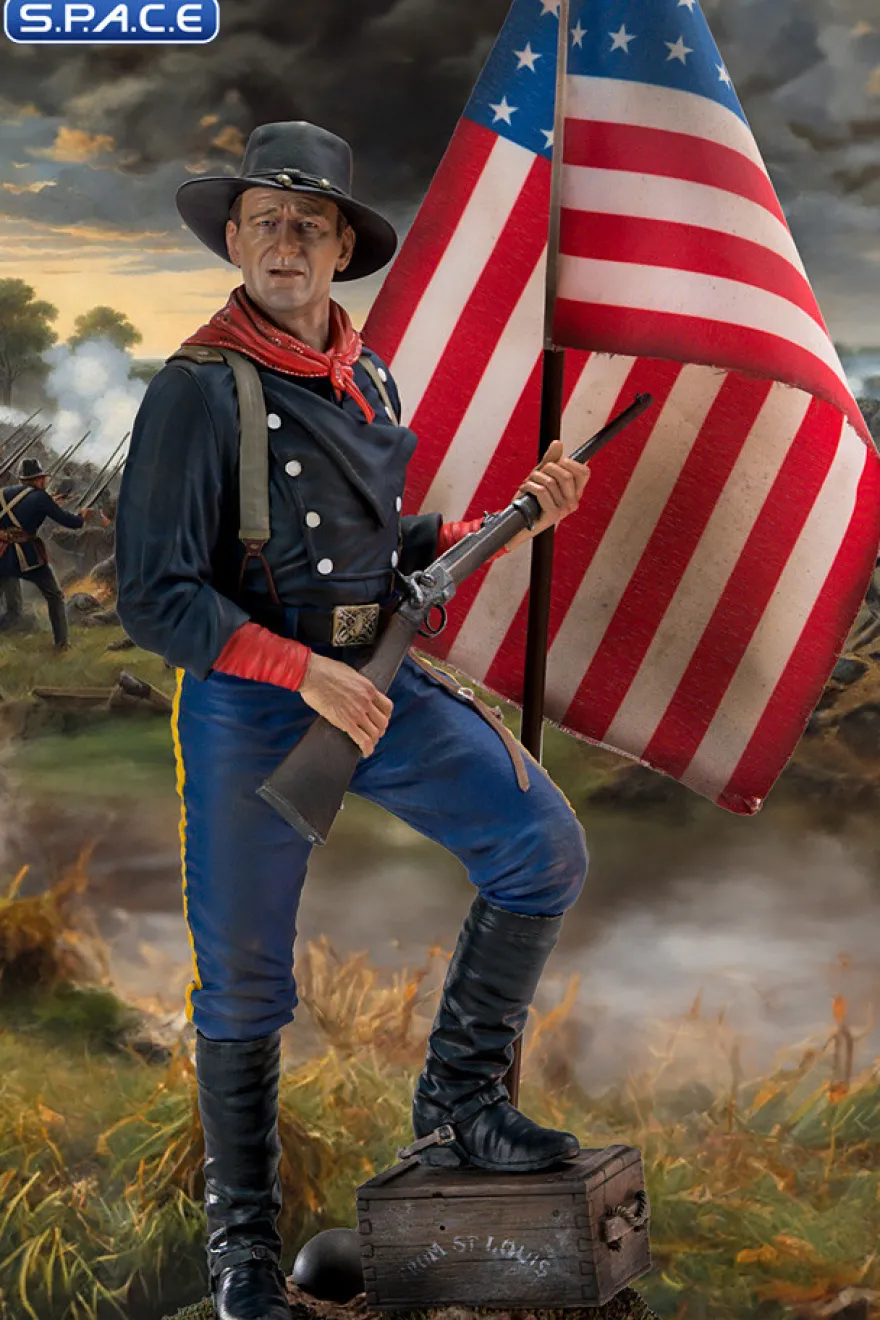 John Wayne as Col. John Marlowe »Civil War 1863« Statue