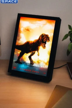 Jurassic Park framed LED Print