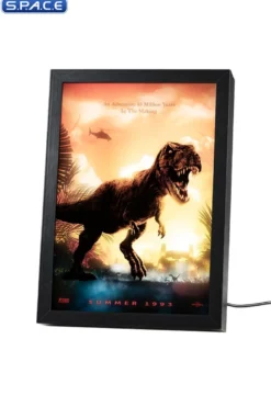Jurassic Park framed LED Print
