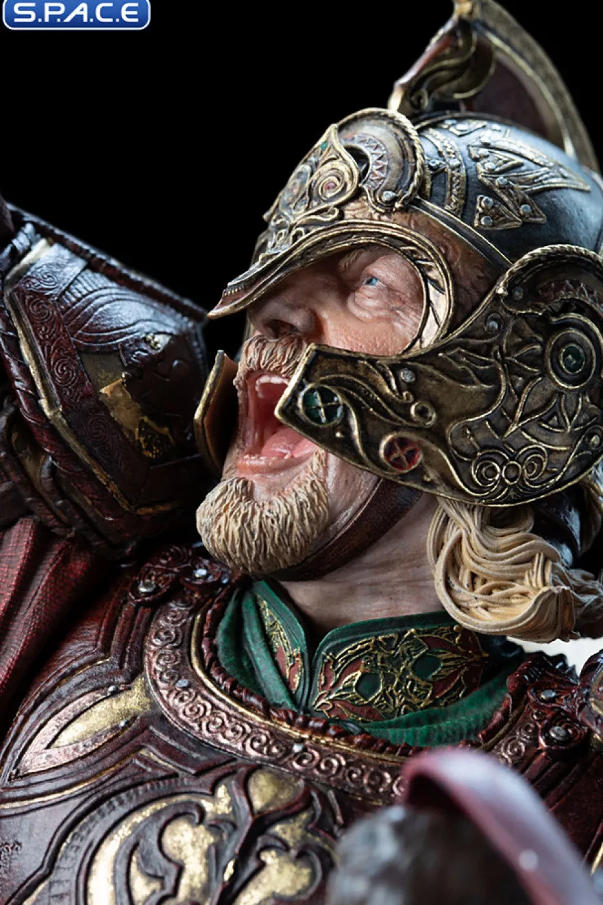 King Theoden on Snowmane Statue