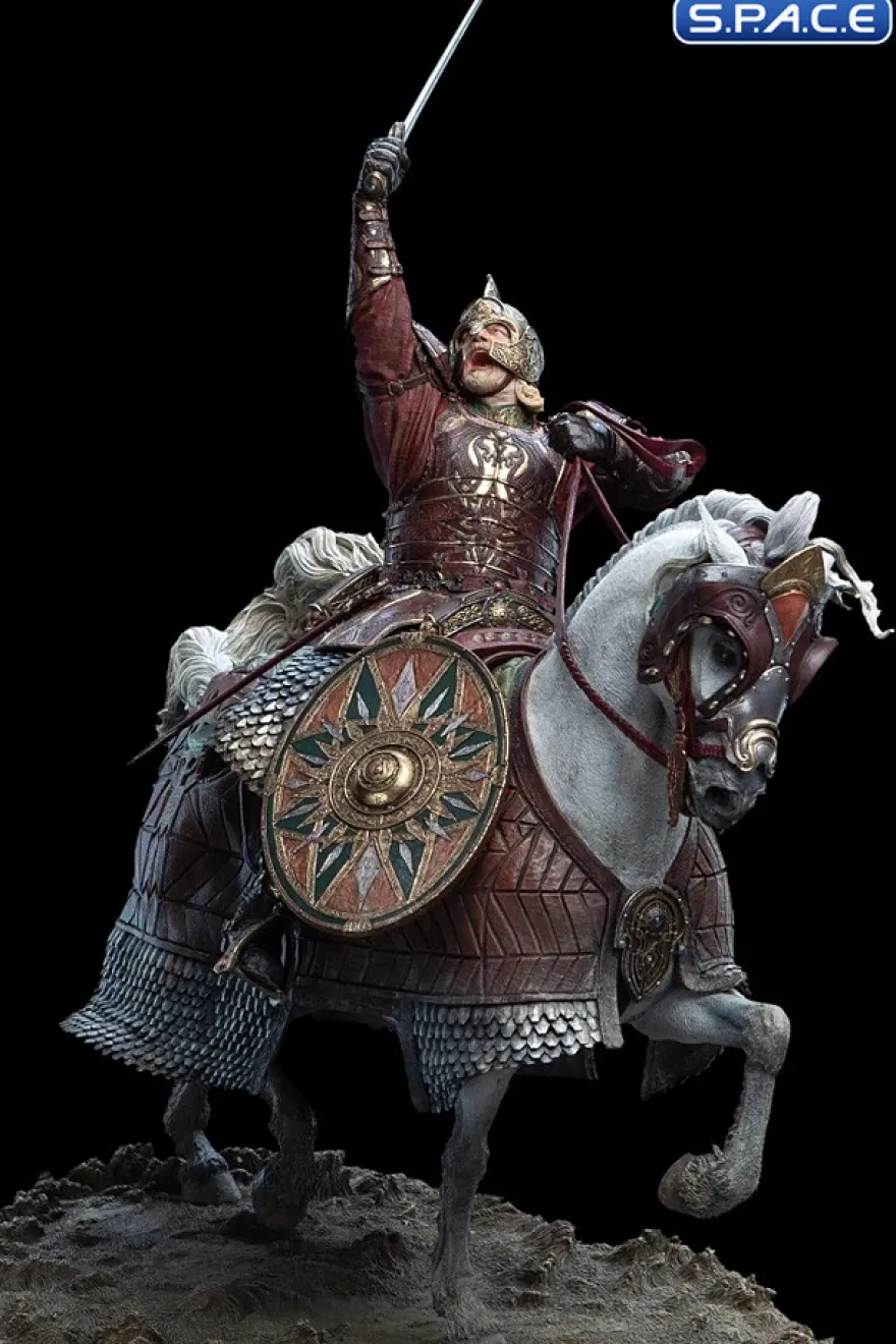 King Theoden on Snowmane Statue