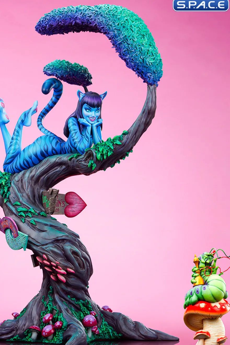 Lady Cheshire Cat Deluxe Statue