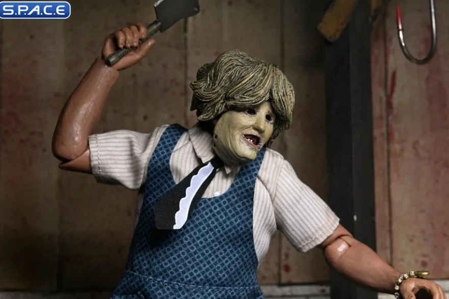 Leatherface with Old Lady Mask Figural Doll