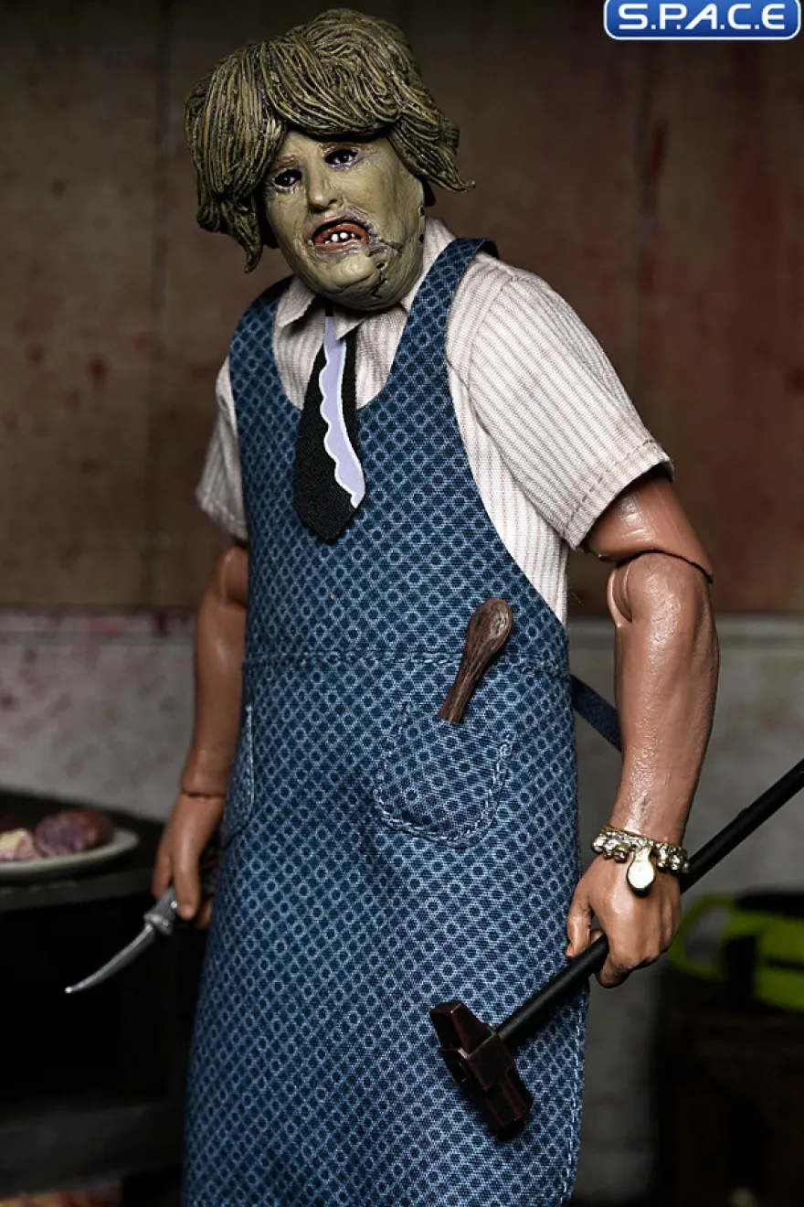 Leatherface with Old Lady Mask Figural Doll