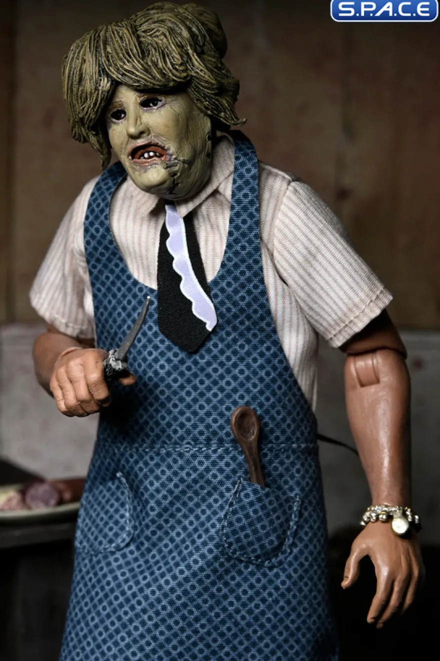 Leatherface with Old Lady Mask Figural Doll
