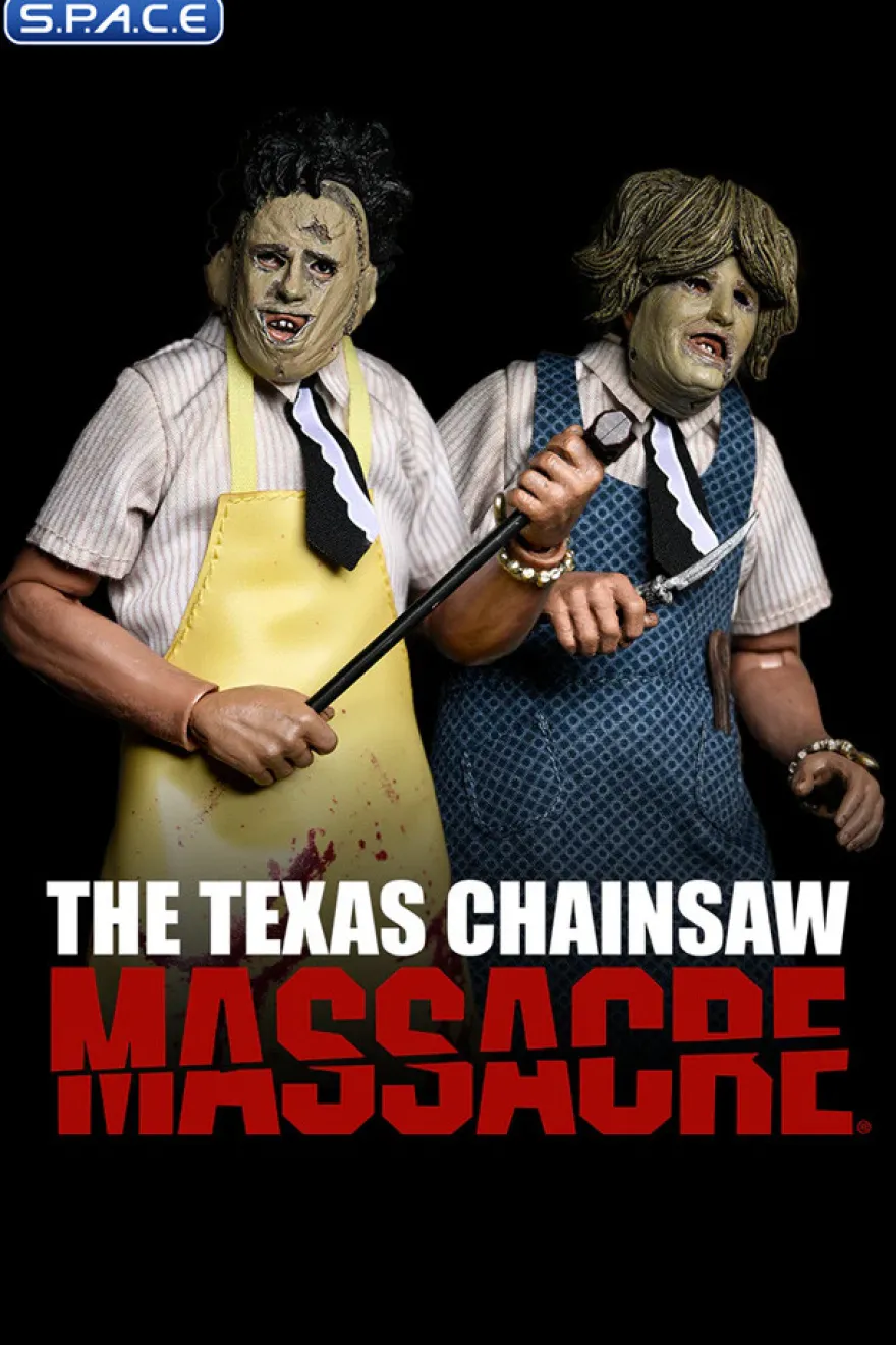 Leatherface with Old Lady Mask Figural Doll