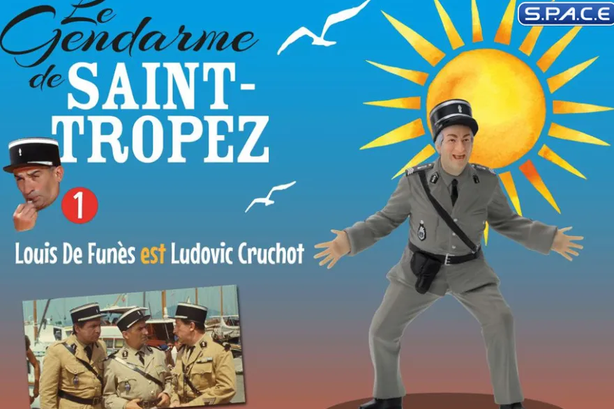 Louis De Funes as Ludovic Cruchot PVC Statue - Version 1