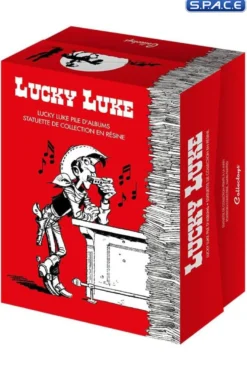 Lucky Luke & Rantanplan Pile of Comics Statue