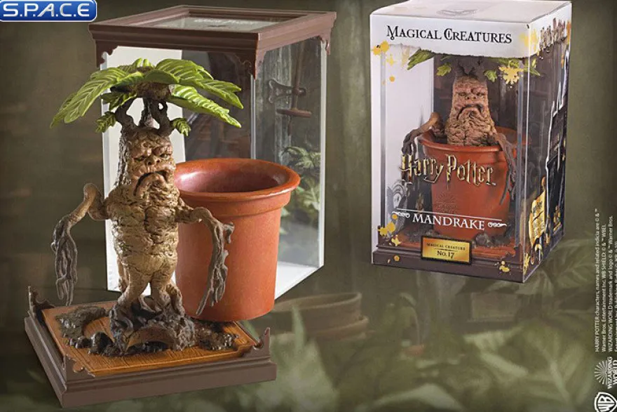 Mandrake Magical Creature Statue