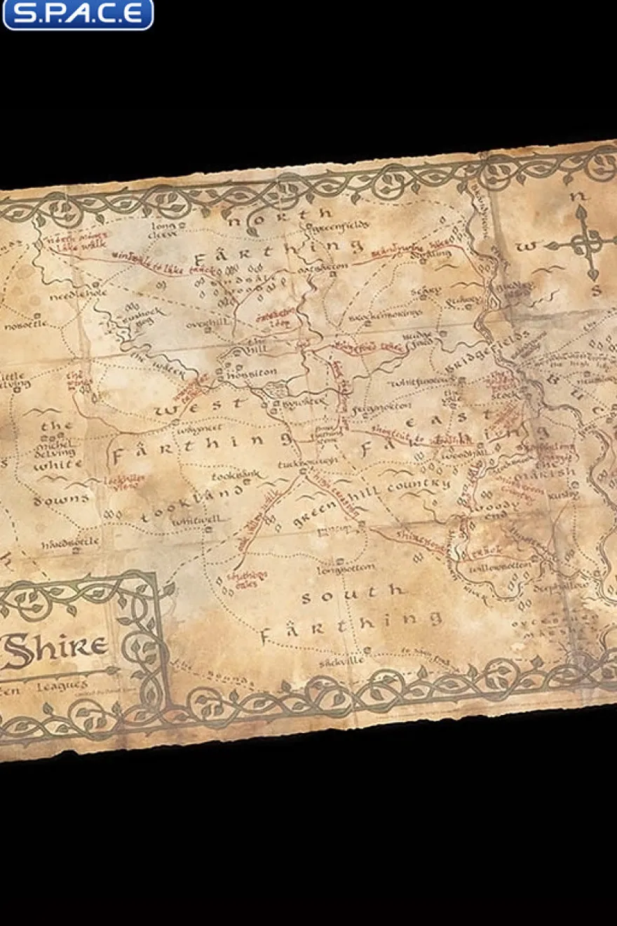 Map of the Shire - Parchment Art Print