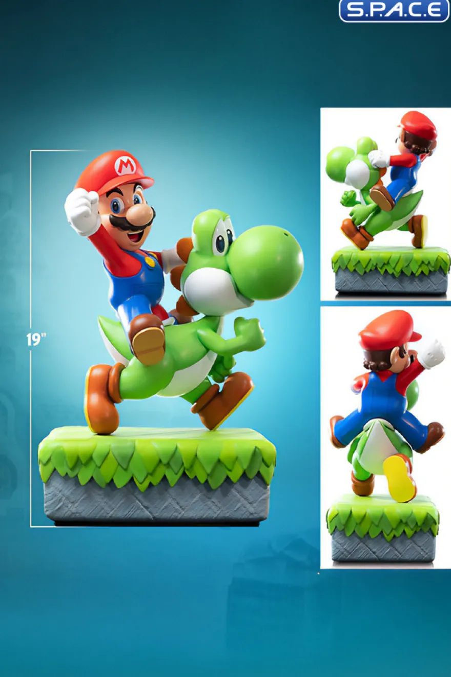 Mario and Yoshi Statue