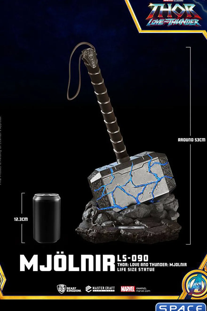 1:1 Mjolnir Life-Size Statue