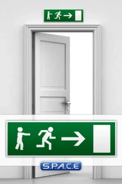 Notausgangsschild »Zombie Version 2«