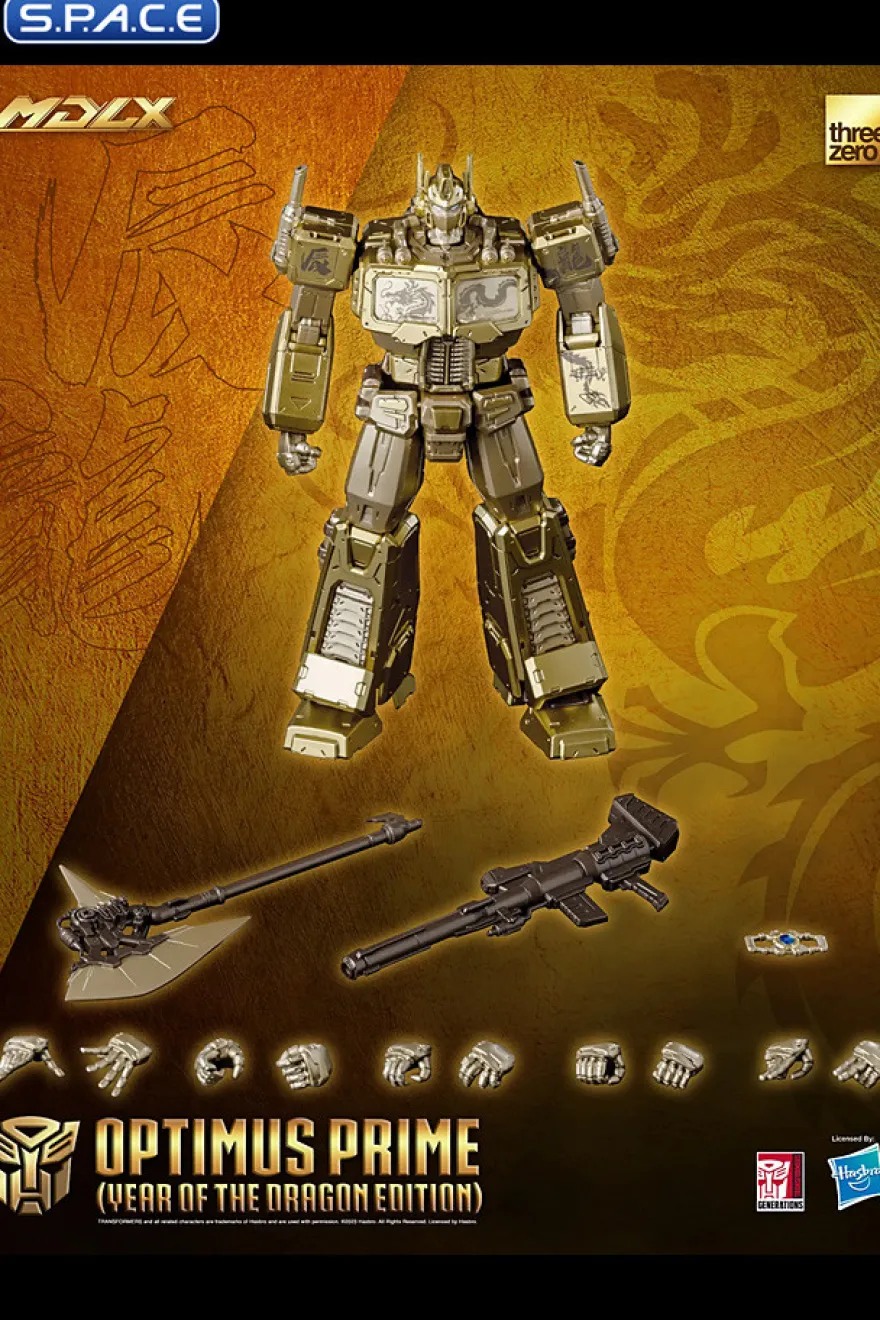 Optimus Prime MDLX Collectible Figure - Year of the Dragon Version